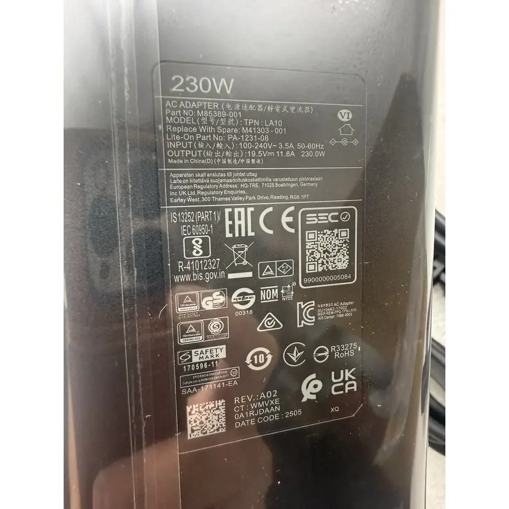 230W Charger Compatible w/ HP Omen 15 16 OMEN Transcend,Victus 16 by Gaming READ